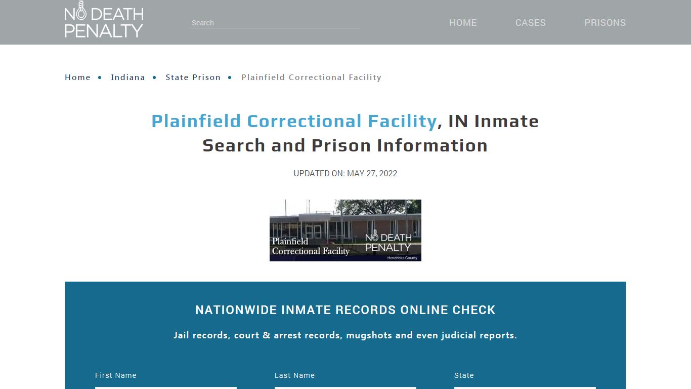 Plainfield Correctional Facility, IN Inmate Search ...